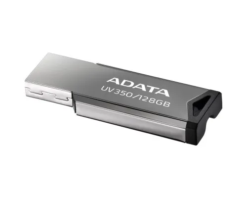 USB флеш накопитель ADATA 128GB UV350 Metallic USB 3.1 (AUV350-128G-RBK)