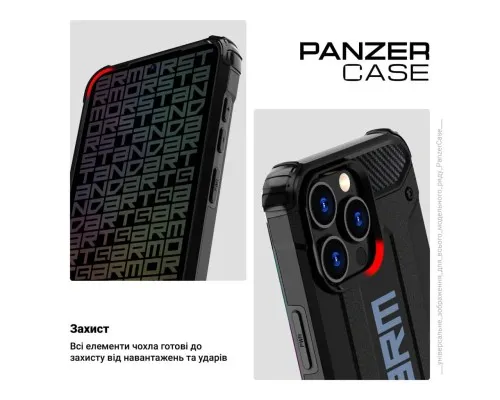 Чохол до мобільного телефона Armorstandart Panzer Apple iPhone 15 Black (ARM73738)