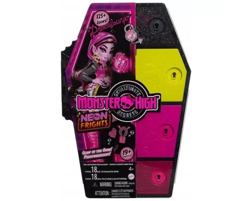 Лялька Monster High Неонові та бомбезні Жахо-секрети Дракулори (HNF78)