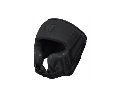 Боксерський шолом RDX T15 Noir Cheek Protector Matte Black L (HGR-T15MB-L)