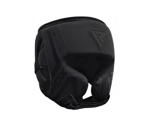 Боксерский шлем RDX T15 Noir Cheek Protector Matte Black L (HGR-T15MB-L)