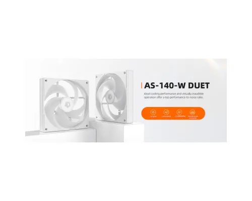 Кулер до корпусу ID-Cooling Вентилятор ID-Cooling AS-140-W Duet White (AS-140-W DUET)