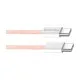 Дата кабель USB-C to USB-C 1.0m 60W 3.0А pink ColorWay (CW-CBPDCC061-P)