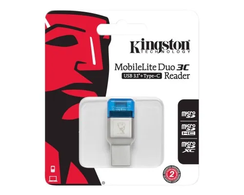 Зчитувач флеш-карт Kingston USB 3.1/Type C MobileLite Duo 3C (FCR-ML3C)