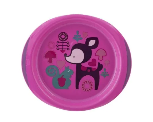 Набор детской посуды Chicco Тарелки Easy Feeding 2 шт 12M+ Розовый (16002.10)