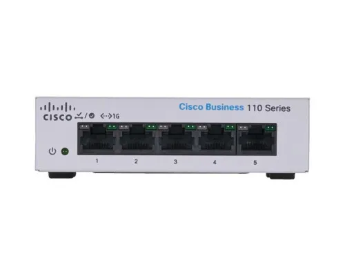 Комутатор мережевий Cisco CBS110-5T-D-EU