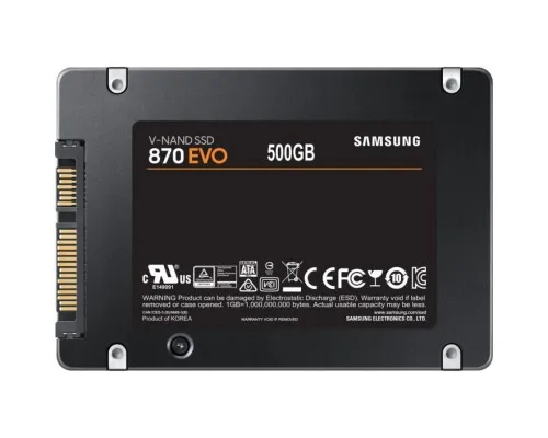 Накопичувач SSD 2.5 500GB 870 EVO Samsung (MZ-77E500BW)