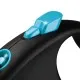 Поводок для собак Flexi Black Design L лента 5м (синий) (4000498034132)