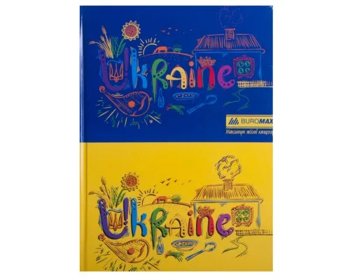 Канцелярська книга Buromax А4 UKRAINE, 96 аркушів, клітинка (BM.2400-38)