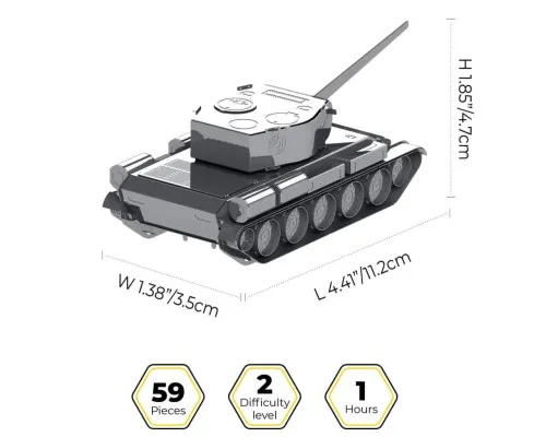 Конструктор Metal Time колекційна модель T-44 (MT072)