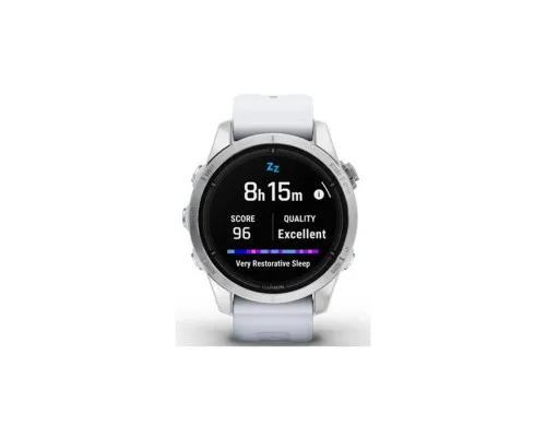 Смарт-часы Garmin EPIX PRO (g2), 42, Glass, SS, Whitstn, GPS (010-02802-01)