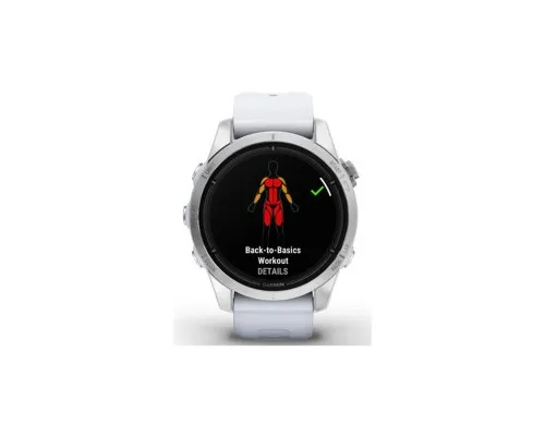 Смарт-часы Garmin EPIX PRO (g2), 42, Glass, SS, Whitstn, GPS (010-02802-01)