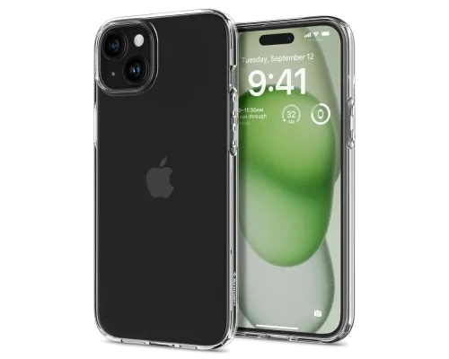 Чохол до мобільного телефона Spigen Apple iPhone 15 Plus Liquid Crystal, Crystal Clear (ACS06647)