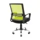 Офісне крісло Richman Джина Хром Піастра Сітка чорна + зелена (ADD0003093)