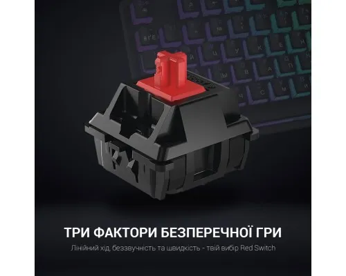 Клавіатура GamePro MK85R Red Switch RGB USB Black (MK85R)