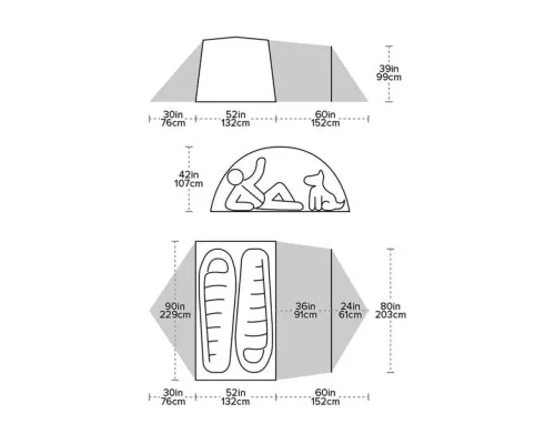 Палатка Big Agnes Blacktail 2 Hotel green/gray (021.0160)