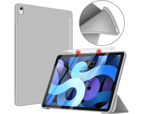 Чехол для планшета BeCover Tri Fold Soft TPU Silicone Apple iPad Air (4/5) 2020/2022 10.9" Gray (711132)