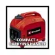 Генератор Einhell инверторный TC-IG 2000, 230В (1 фаза), 1.8/2kW, ручной старт, 21.6кг (4152590)