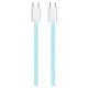 Дата кабель USB-C to USB-C 1.0m 60W 3.0А blue ColorWay (CW-CBPDCC061-BL)