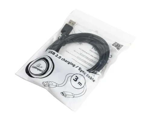 Дата кабель USB 2.0 AM to Lightning 3.0m Cablexpert (CC-USB2-AMLM-10)