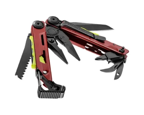 Мультитул Leatherman SIGNAL CRIMSON, синтетический чехол, картонна коробка (832745)