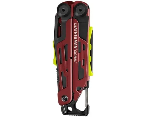 Мультитул Leatherman SIGNAL CRIMSON, синтетический чехол, картонна коробка (832745)