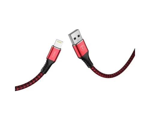 Дата кабель USB 2.0 AM to Lightning 1.0m Jagger T-L814 Red T-Phox (T-L814 red)