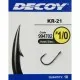 Крючок Decoy KR-21 Black Nickeled 01 (10 шт/уп) (1562.02.96)