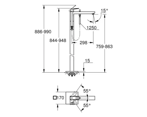 Змішувач Grohe Eurocube (23672001)