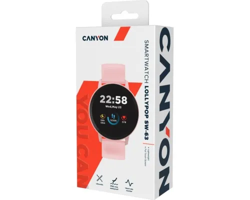 Смарт-часы Canyon CNS-SW63PP Lollypop (CNS-SW63PP)