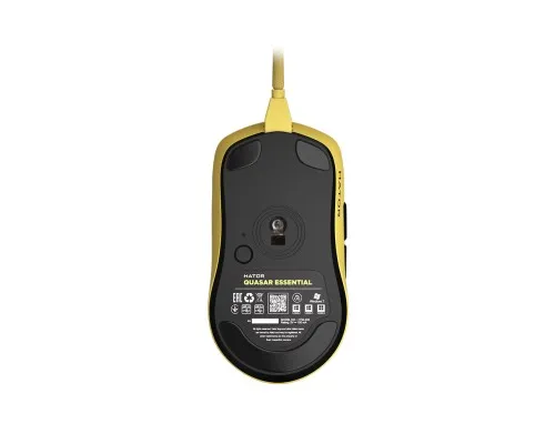 Мышка Hator Quasar Essential USB Yellow (HTM-402)