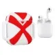 Чехол для наушников X-HuWei i-Smile для Apple AirPods IPH1443 Red+White (702334)