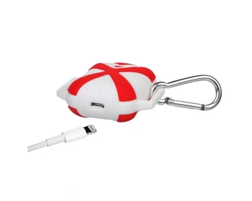 Чехол для наушников X-HuWei i-Smile для Apple AirPods IPH1443 Red+White (702334)