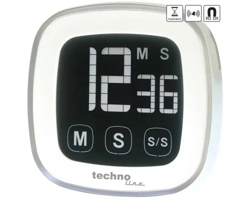 Таймер кухонний Technoline KT400 Magnetic Touchscreen White (KT400)