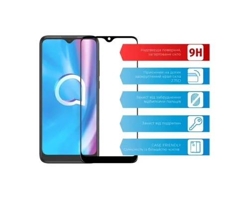 Скло захисне ACCLAB Full Glue Alcatel 5030D (1283126509094)