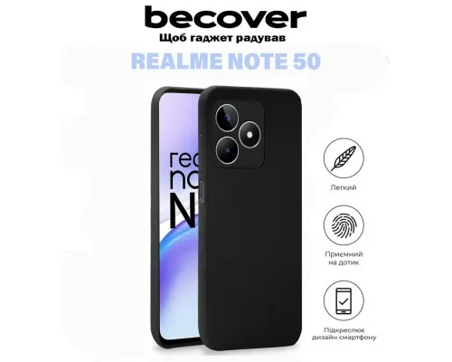 Чохол до мобільного телефона BeCover Realme Note 50 Black (711181)