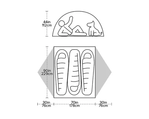 Намет Big Agnes Blacktail 3 green (021.0072)