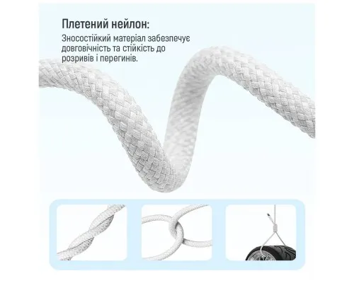 Дата кабель USB-C to USB-C 1.0m 60W 3.0А grey ColorWay (CW-CBPDCC061-GR)