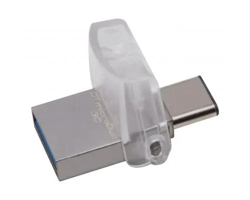 USB флеш накопичувач Kingston 64GB DataTraveler microDuo 3C USB 3.1 (DTDUO3C/64GB)