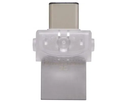 USB флеш накопичувач Kingston 64GB DataTraveler microDuo 3C USB 3.1 (DTDUO3C/64GB)