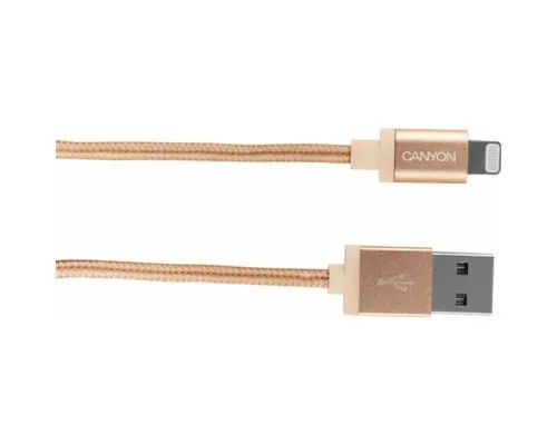 Дата кабель USB 2.0 AM to Lightning 1.0m MFI Golden Canyon (CNS-MFIC3GO)