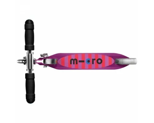 Самокат Micro Sprite Purple stripe LED (SA0219)
