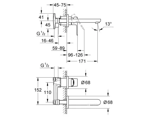 Змішувач Grohe BauLoop (20289000)