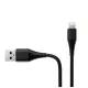 Зарядний пристрій ColorWay 1USB AUTO ID 2A (10W) black + cable Lightning (CW-CHS012CL-BK)