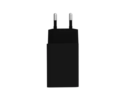 Зарядний пристрій ColorWay 1USB AUTO ID 2A (10W) black + cable Lightning (CW-CHS012CL-BK)