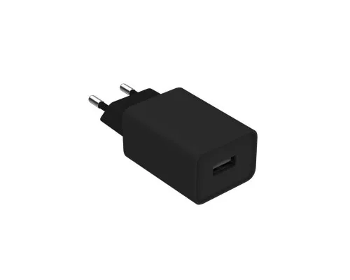 Зарядний пристрій ColorWay 1USB AUTO ID 2A (10W) black + cable Lightning (CW-CHS012CL-BK)