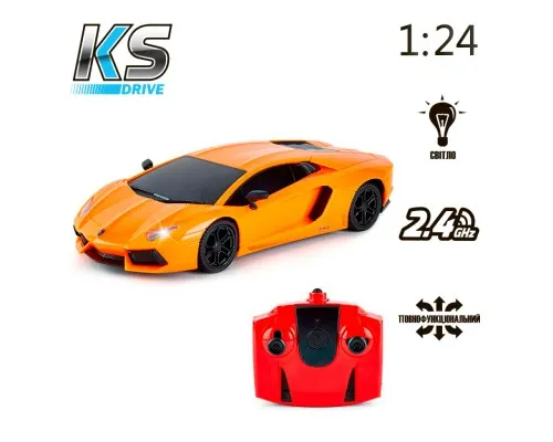 Радиоуправляемая игрушка KS Drive Lamborghini Aventador LP 700-4 (1:24, 2.4Ghz, оранжевый) (124GLBO)