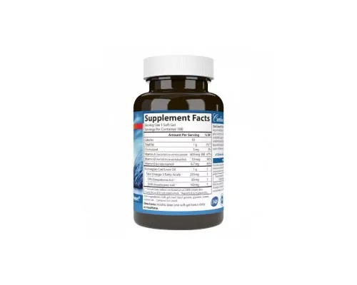 Жирні кислоти Carlson Жир із печінки Норвезької Тріски, 1000 мг, Cod Liver Oil, 10 (CAR-01301)