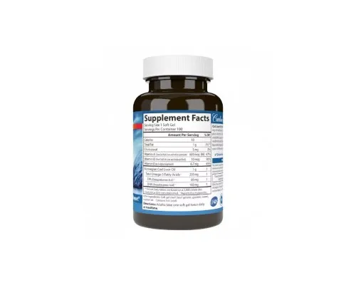 Жирные кислоты Carlson Жир из печени Норвежской Трески, 1000 мг, Cod Liver Oil, 10 (CAR-01301)