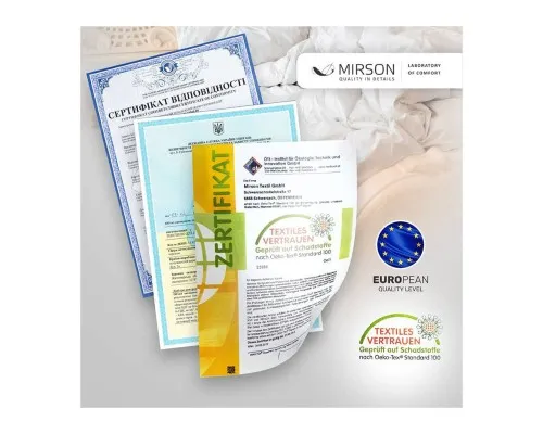 Ковдра MirSon антиалергенна Royal Eco-Soft Hand Made 827 Демі 200x220 см (2200000621849)